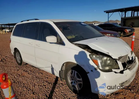 2007 Honda Odyssey Ex z USA, uszkodzony, nr VIN 5FNRL38437B141518